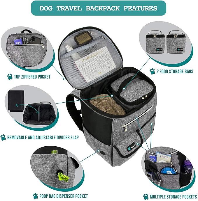 PetAmi Dog Travel Bag Backpack, Airline Approved Dog Bags - Image 3