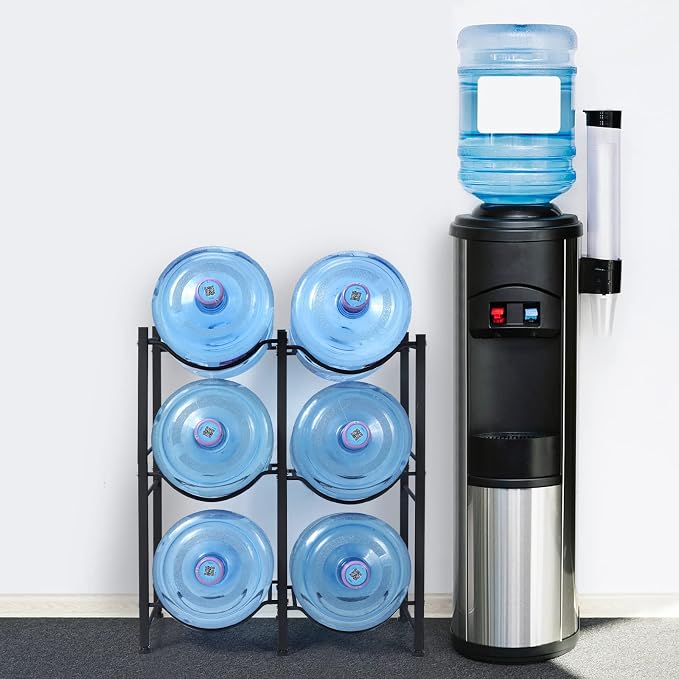 Nandae Water Cooler Jug Rack, 3-Tier Heavy Duty Water Bottle Holder Storage - Image 7