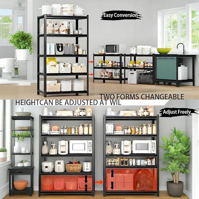 Storage Shelving Unit Heavy Duty Garage Shelves 5-Tier Metal Organizer Utility - Image 5