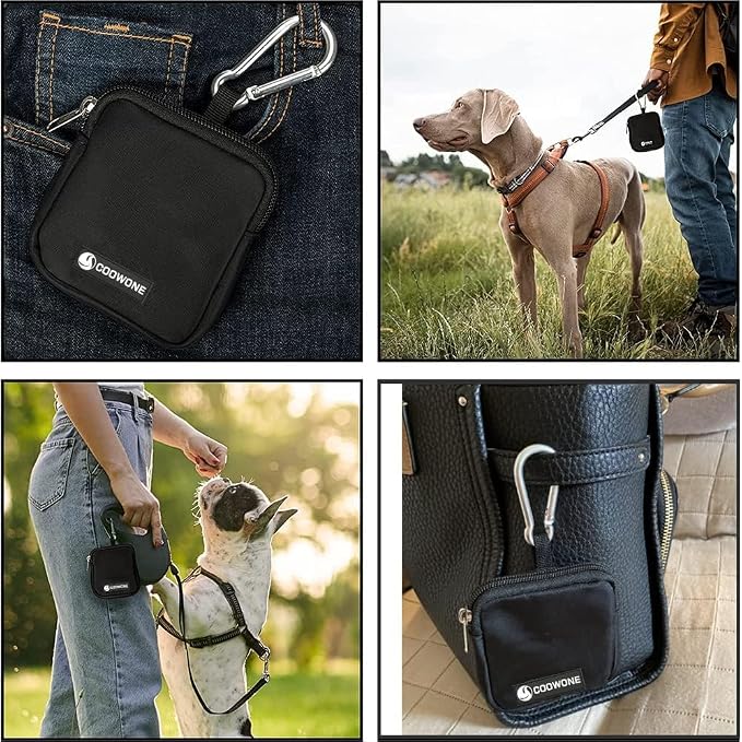 Dog Treat Pouch 2 PCS, Waterproof Small Dog Treat Bag - Image 8