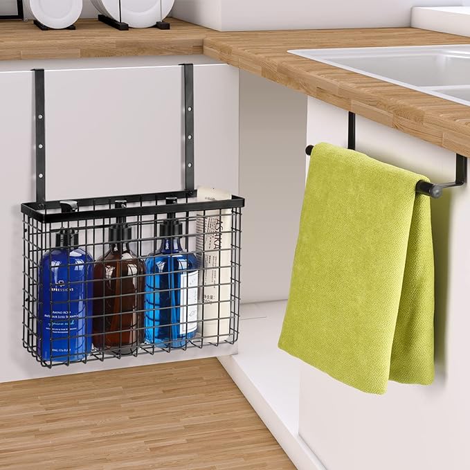 2 Pack Cabinet Door Organizer, Over The Cabinet Door Organizer - Image 7