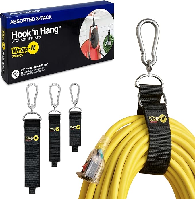 Hook 'n Hang Wrap-It Storage Straps by Wrap-ItStorage