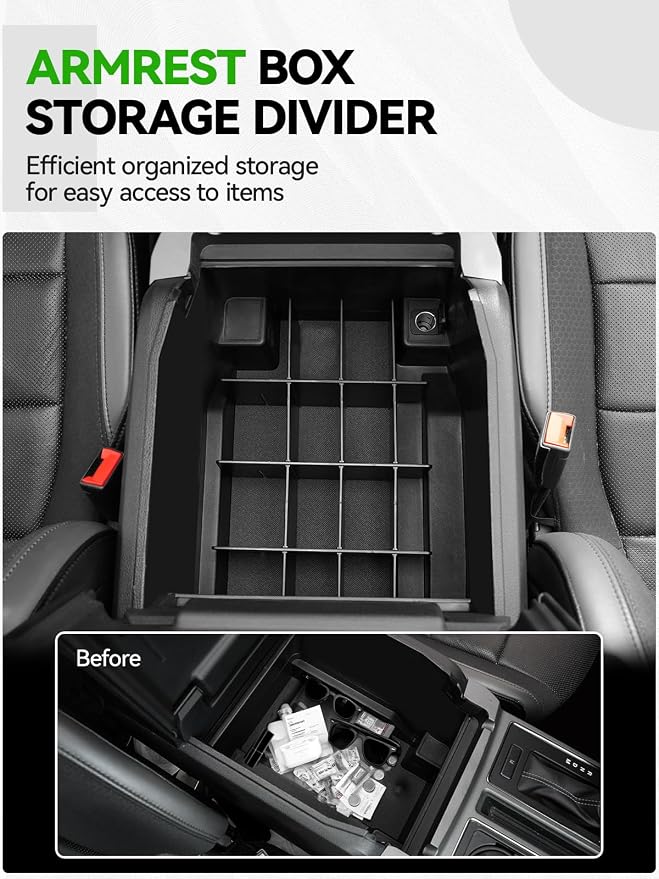 ELECFRESH 2PCS Center Console Organizer - Image 4