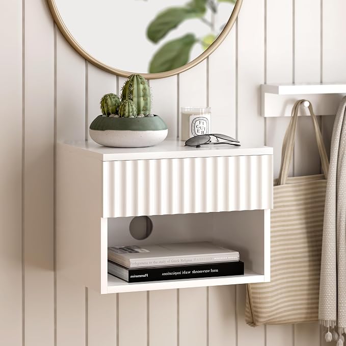 Fluted Floating Nightstand Set of 2 - Image 5
