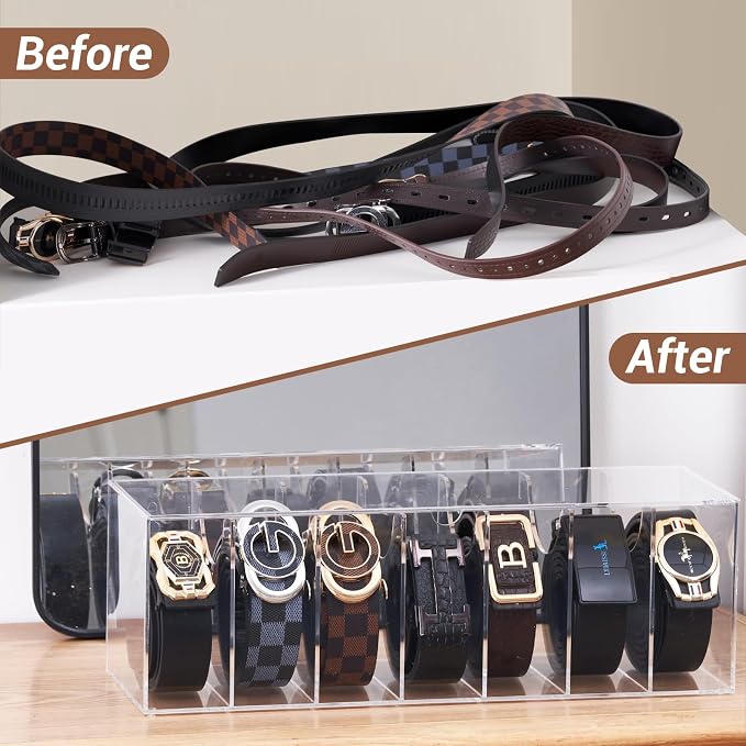Acrylic Belt Organizer for Closet - Image 5