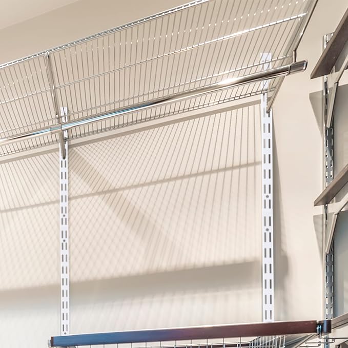 Tandefio 8 Pcs 12 inch Dual Track Upright Wall Shelving System - Image 5