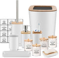 IMAVO Bathroom Accessories Set, 11 Pieces Bathroom Accessory Set, Trash Can by IMAVO