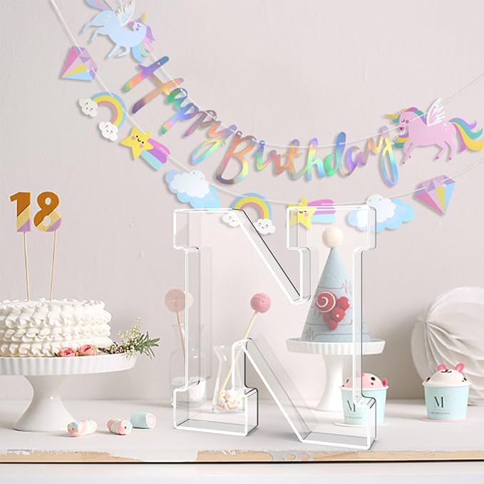13.8" Acrylic Letter Charcuterie Tray, Charcuterie Letters Fillable Box - Image 4