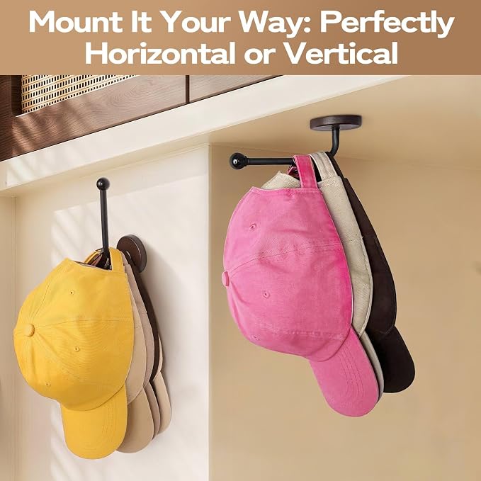 Adhesive Hat Holder Storage Organizer - Image 5