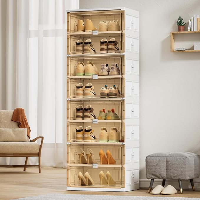 JEKO&JEKO 10 Tiers Foldable Shoe Rack Organizer Cabinet - Image 2