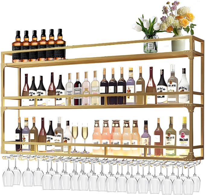 59in Wall Mounted Wine Rack, Wine Rack Wall Mounted - Image 7