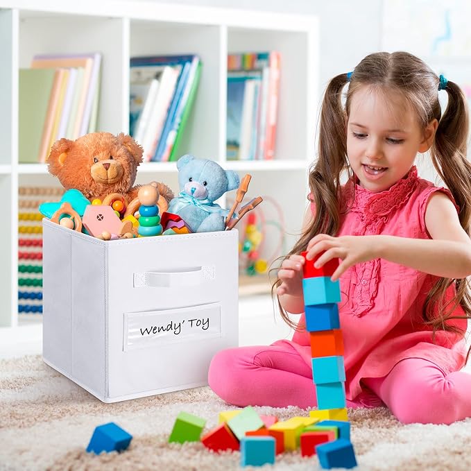 artsdi Fabric storage cubes 11 Inch Cube Storage Bin, cube storage - Image 5
