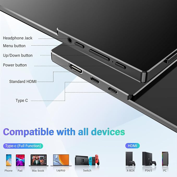InnoView 15.6'' Portable Monitor - Image 9