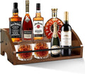 Wooden Countertop Organizer- Liquor Bottle Display Shelf, Coffee Syrup Rack by STAEVER