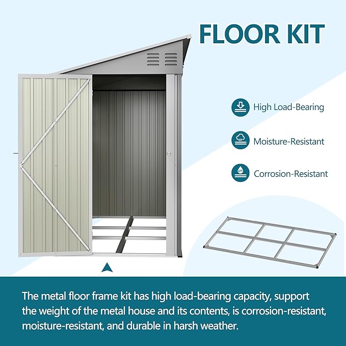 4' x 10' Outdoor Storage Shed - Image 2