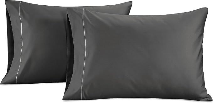 Lane Linen 100% Egyptian Cotton Pillow Cases Queen Size Set of 2 by LaneLinen