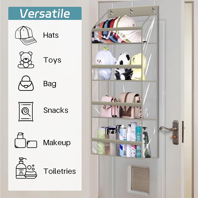 AOODA Clear Over the Door Hat Racks - Image 7