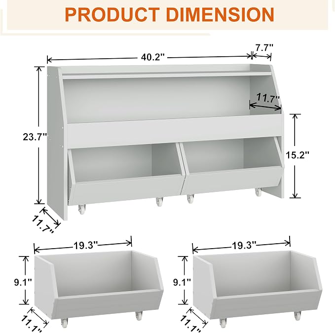 Toy Storage Organizer for Kids, Toy Storage Cabinet - Image 2