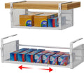 2Pack Under Shelf Basket, Adjustable Hanging Under Cabinet Shelf Storage by AmonHouseware