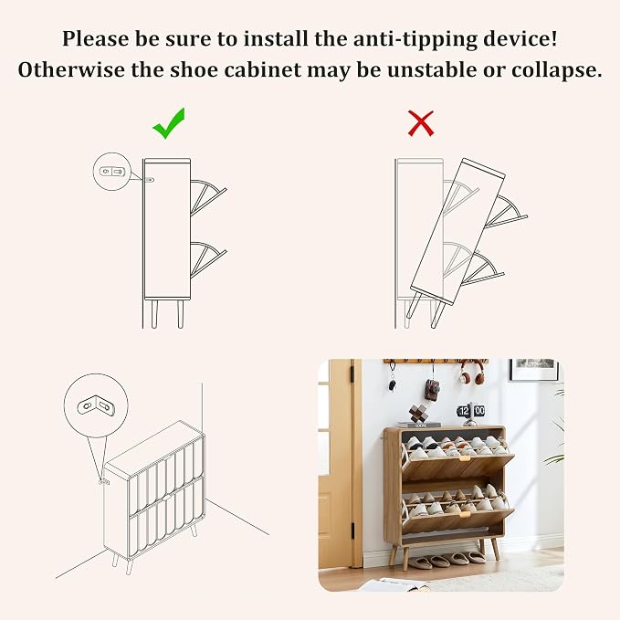 ORRD Shoe Storage Cabinet for Entryway - Image 7