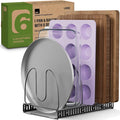 Better Things Home 6+ Compact Pan & Pot Lid Organizer Rack by BetterThingsHome