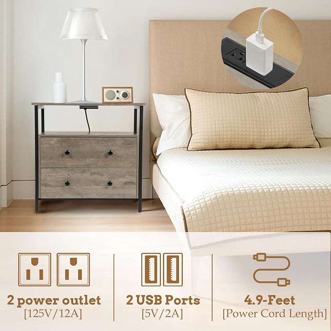 27 inch Wide Night Stand Set 2 - Image 5
