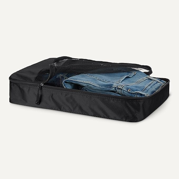 Amazon Essentials 4-Piece Packing Cubes Travel Accessories Set, Luggage - Image 3