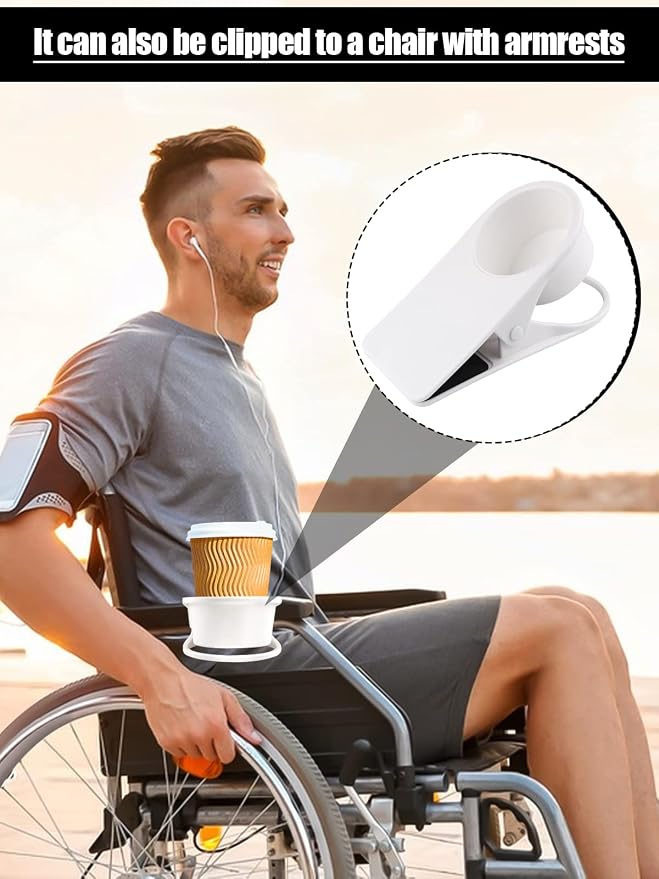Kalolary Drinking Cup Holder Clip- Chair and Table Bottle Cup Stand DIY Glass - Image 5
