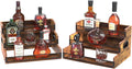 Liquor Bottle Display Shelf, Coffee Syrup Rack Organizer, 2 Pack 3 Step by Alyoen