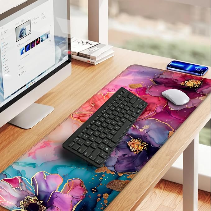 Floral Mouse Pad XXL – Large Desk Mat - Image 7
