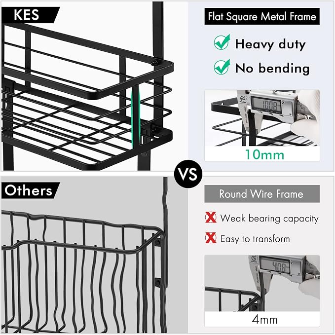 KES Over The Door Ironing Board Holder Door Mount T Shape Ironing Board Hanger - Image 3