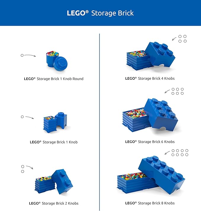Room Copenhagen, LEGO Brick Box Stackable Storage Containers - Image 6
