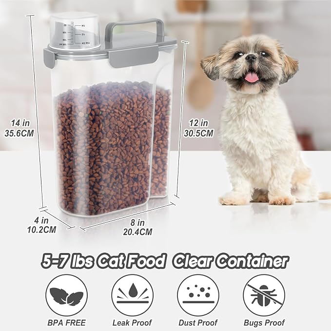 5-7Lbs Dog Cat Food Storage Container - Image 2