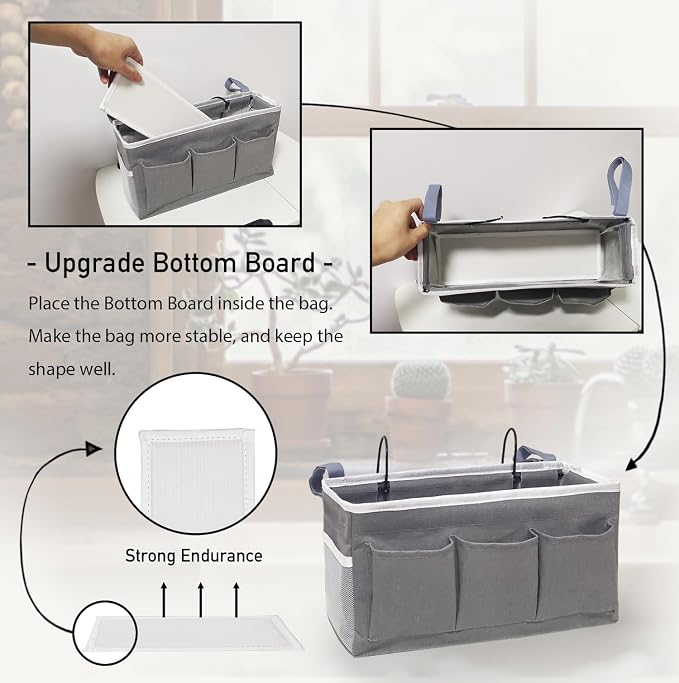 Beside Caddy Storage Organizer, Hanging Bag Holder - Image 4