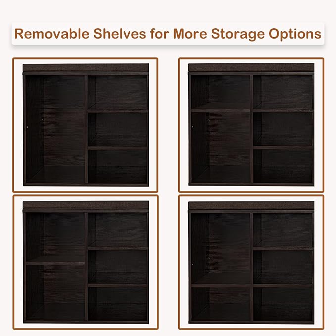 DINZI LVJ Shoe Bench, 9 Cubbies Shoe Organizer - Image 4