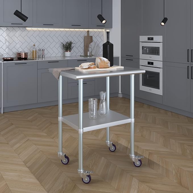 AmGood 30" Long x 24" Deep Stainless Steel Table - Image 7
