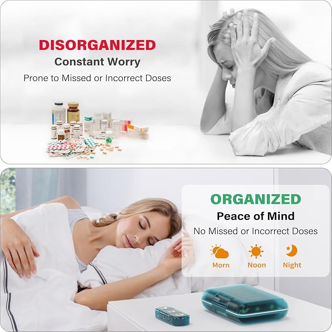 Weekly Pill Organizer 3X a Day, 7 Day Pill Box 3 Times, Portable - Image 4