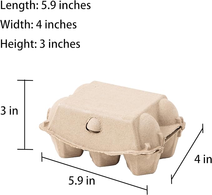 40 Pack Egg Cartons Cheap Bulk, Sturdy Natural Pulp Material Perfect - Image 2