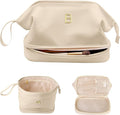 Monogrammed Gift for Women Girls, Initial Makeup Bag, Personalized Double Layer by Vogewood
