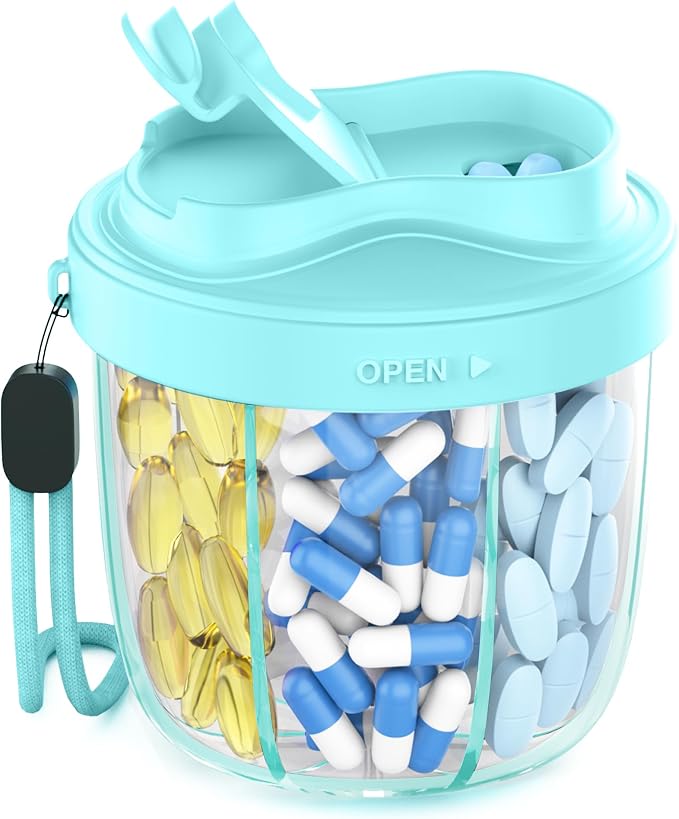 Pill Organizer, Pill Dispenser by NAVIKIA