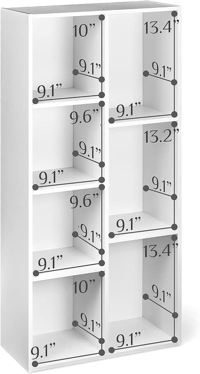 Amazon Basics 7 Cube Organizer Bookcase Shelf, Storage - Image 5