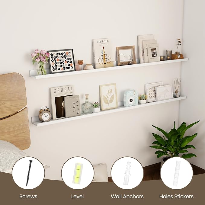 Axeman White Floating Shelves - Image 5