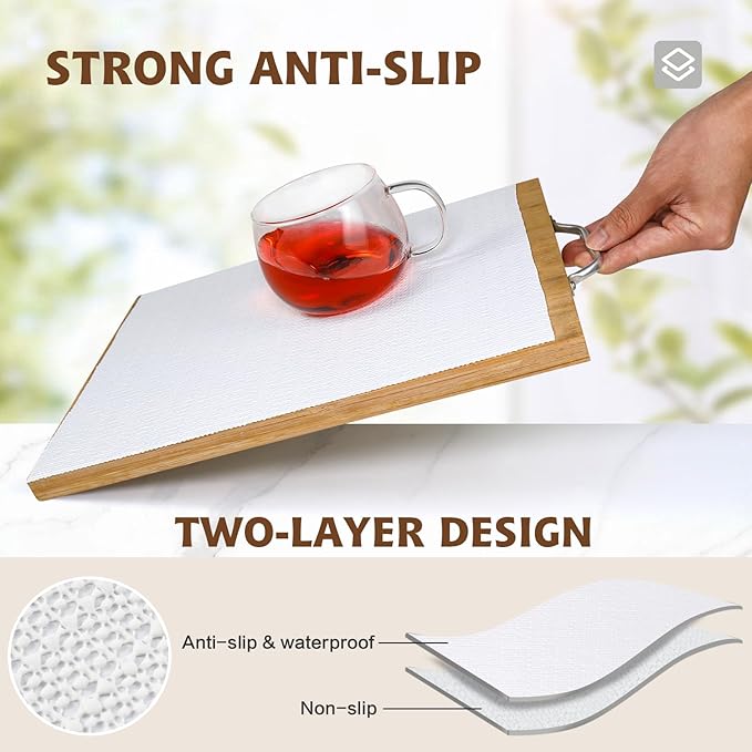 Shelf Liners for Kitchen Cabinets 12in x 20FT, Non Adhesive Drawer Liner Pure - Image 2
