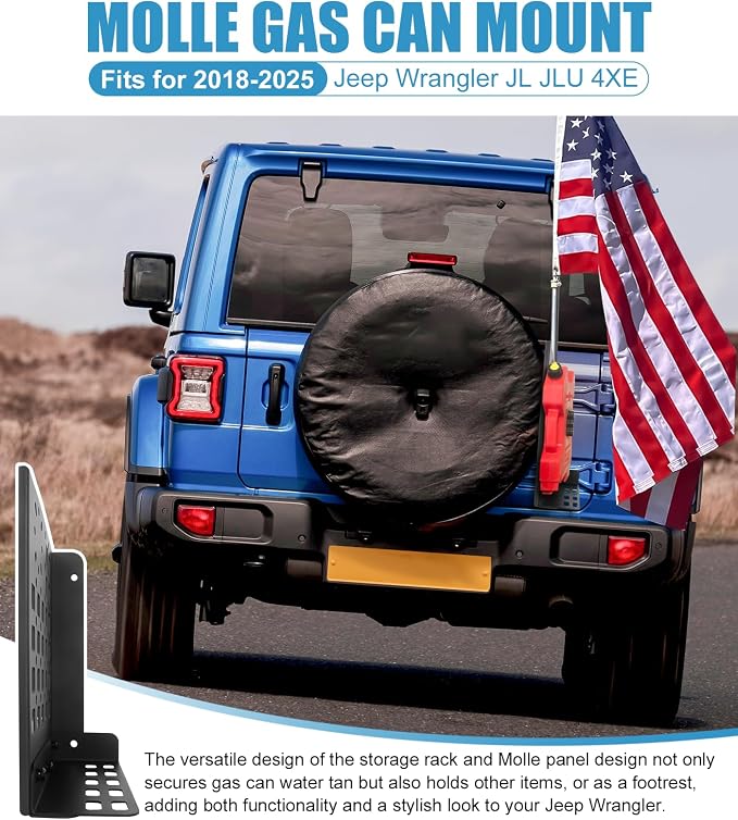 Gas Can Mount With Flag Pole Mount Holder - Image 5