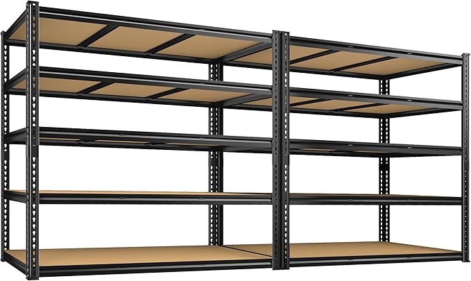 48" W Garage Shelving Heavy Duty 3200LBS Garage Storage Shelving, 5 Tier by Unknown