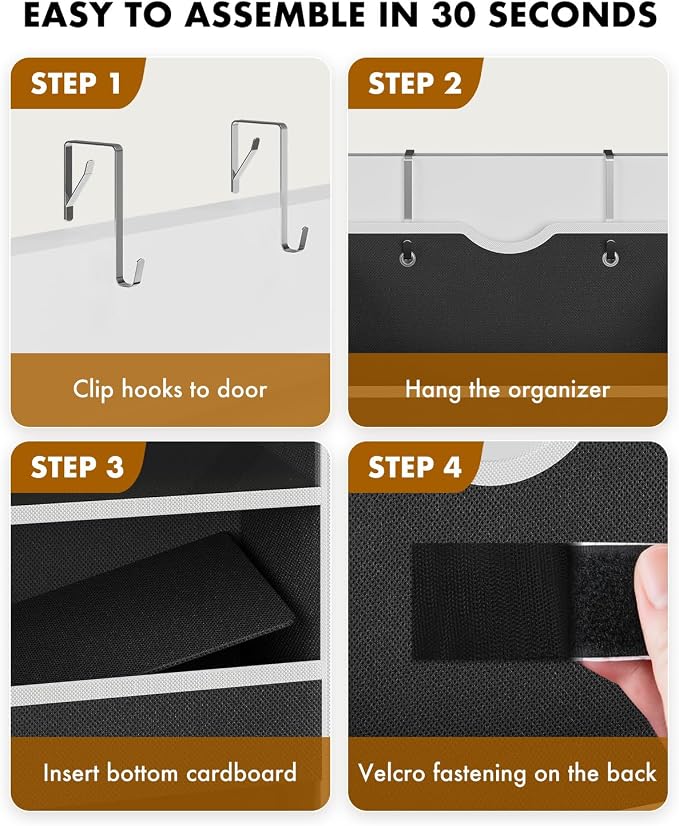 Over The Door Organizer Hanging 6-Shelf Storage Organizer - Image 7