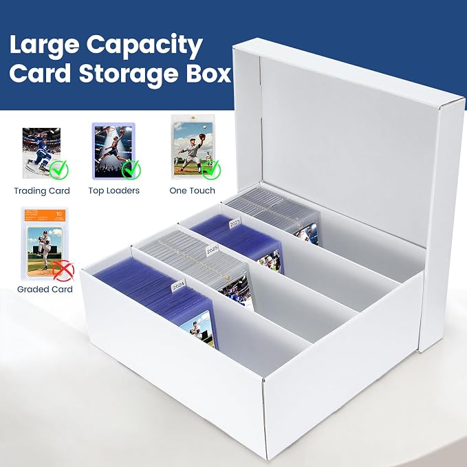 Trading Card Storage Box, 4 Pack Sports Cards Storage Boxes - Image 4