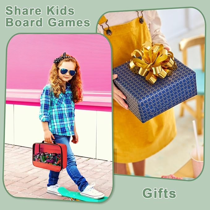 4 PCS Toys Storage Bag, Classic Bricks Building Set Storage Bag, Travel Case - Image 4