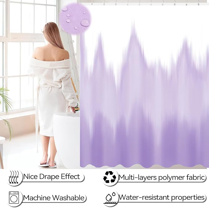 iMucci Bathroom Accessories Light Purple Bathroom Sets - Image 3
