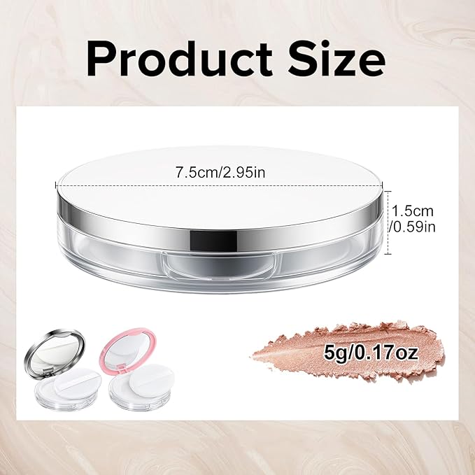 Tokusatsu 2-Pack Refillable Loose Powder Container - Image 2